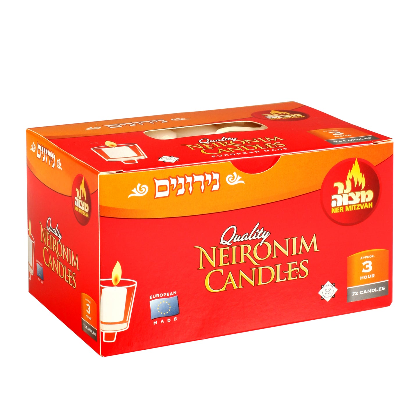 3 Hour Neironim Candles - 72 Pk