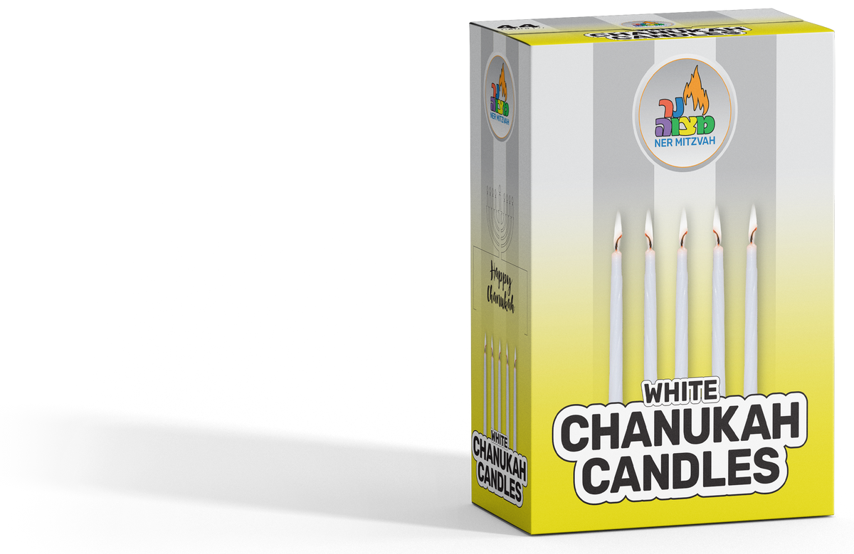 White Chanukah Candles