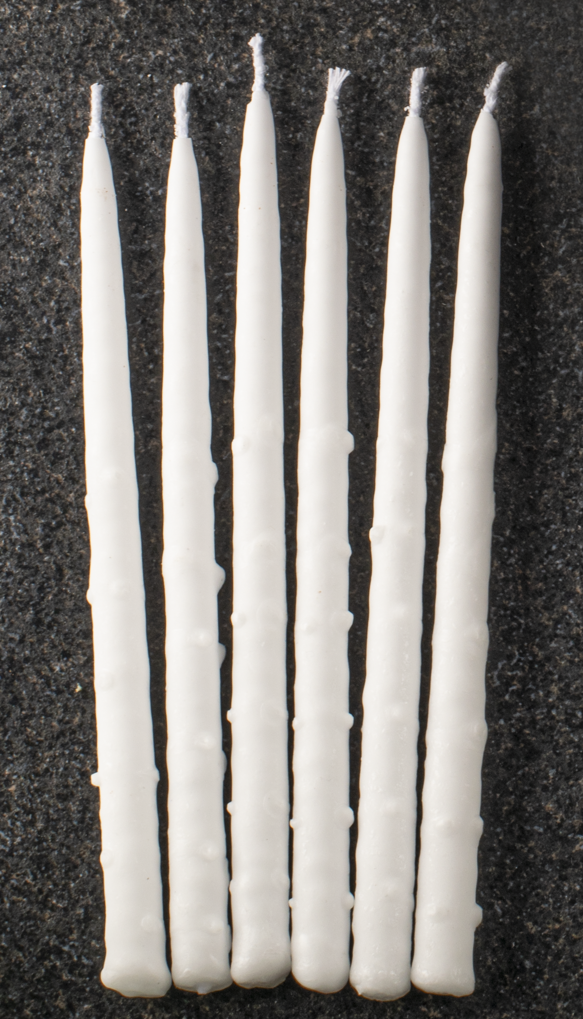 White Textured Chanukah Candle  45pk.