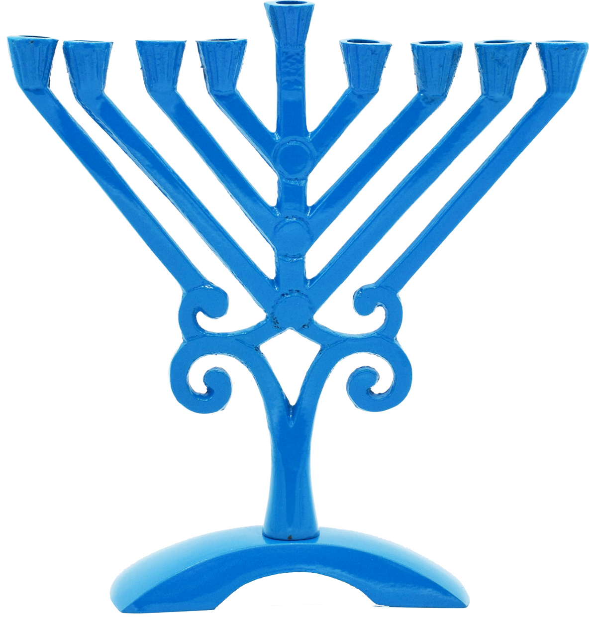 Kids Blue Colored Rambam Menorah