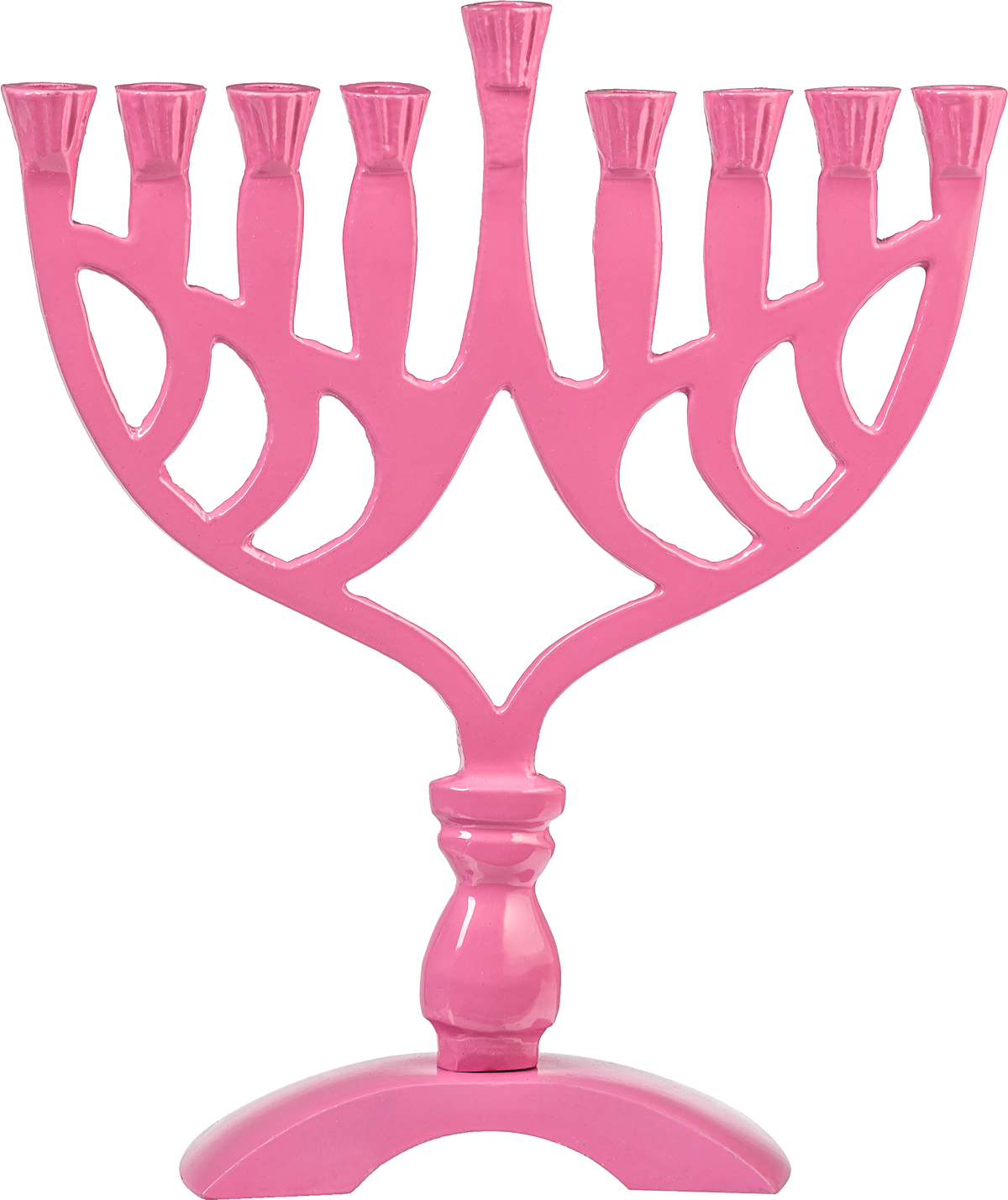 Pink Colored 7 √Ç¬Ω" Menorah