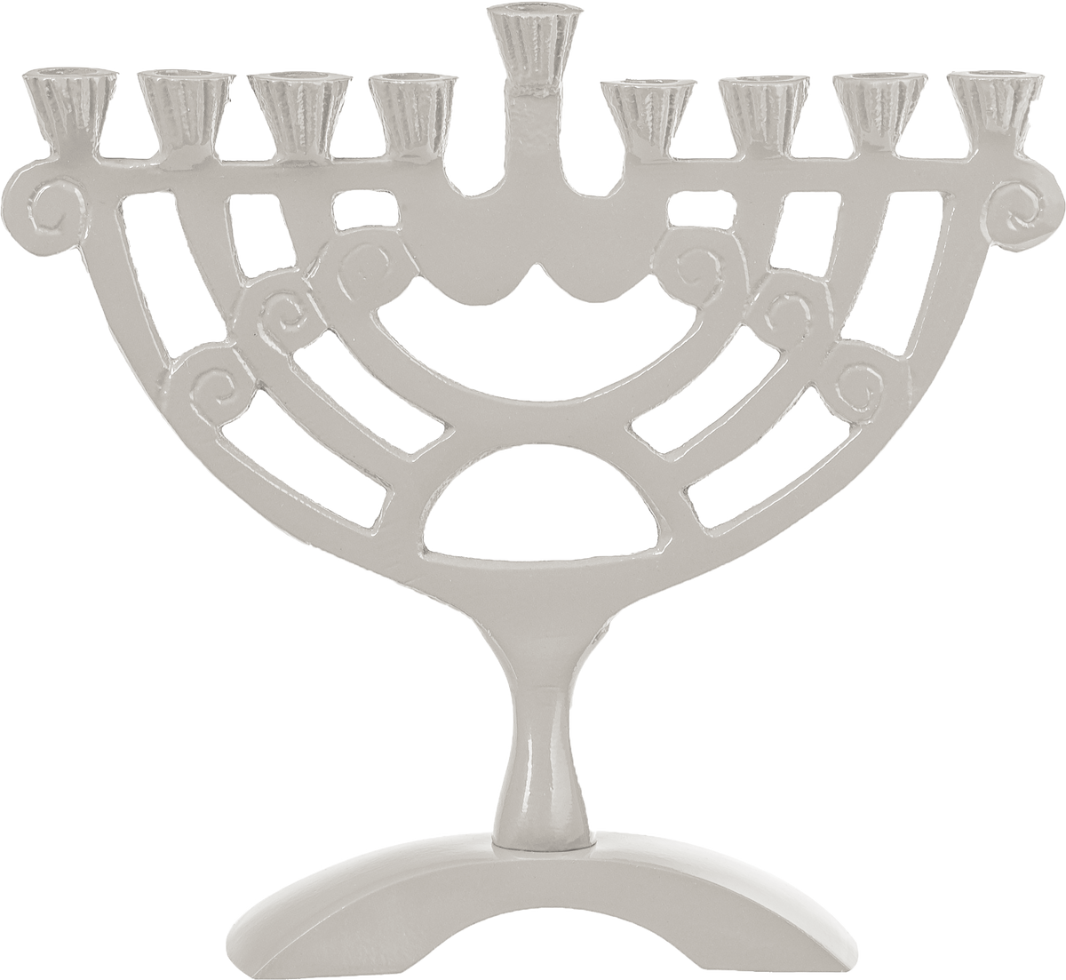 White Colored 6" Menorah