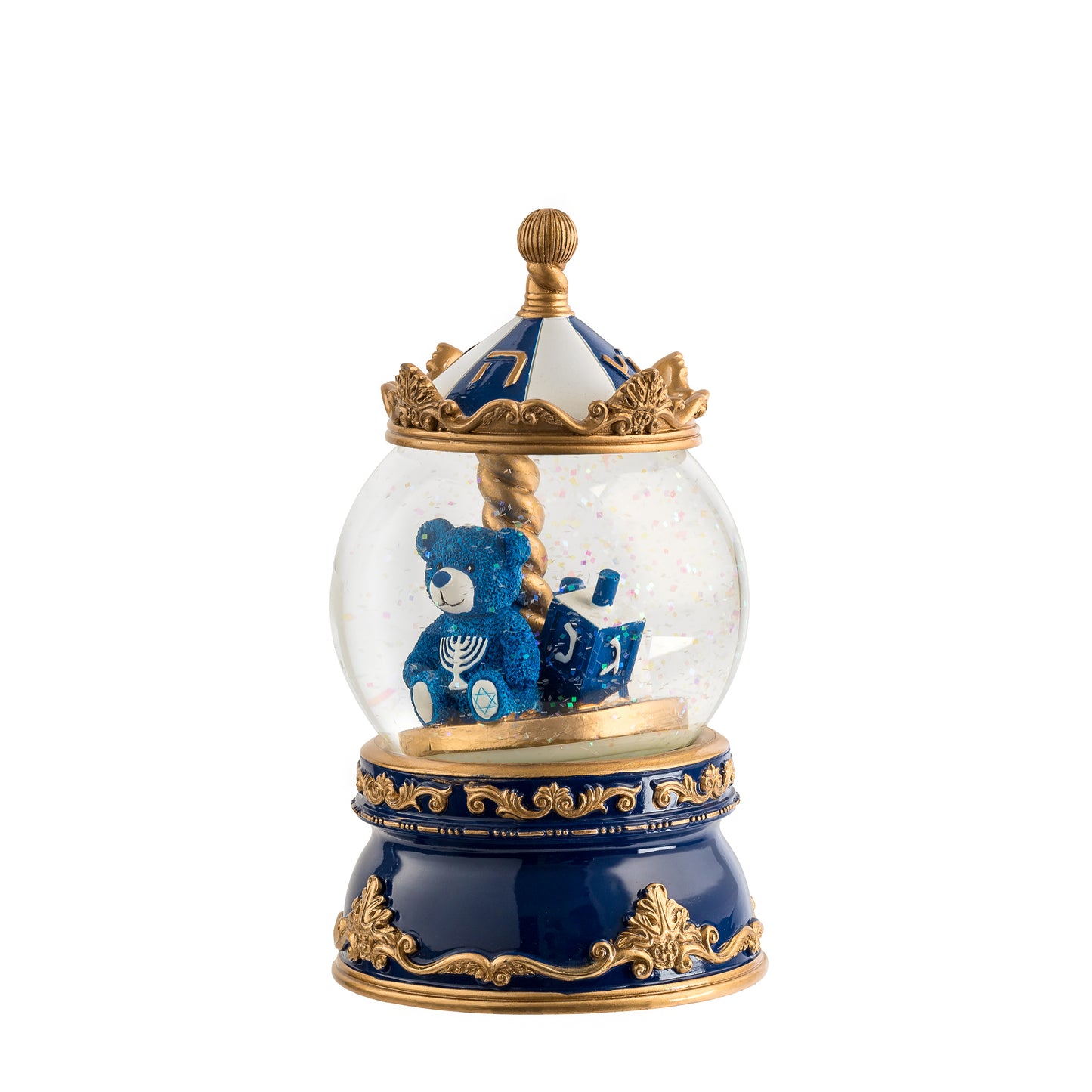 Glass Musical Chanukah Globe