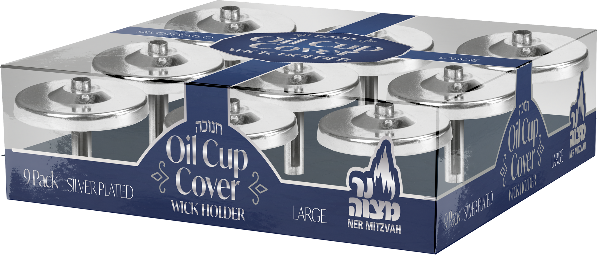 Silver Plated Oil Covers - Medium