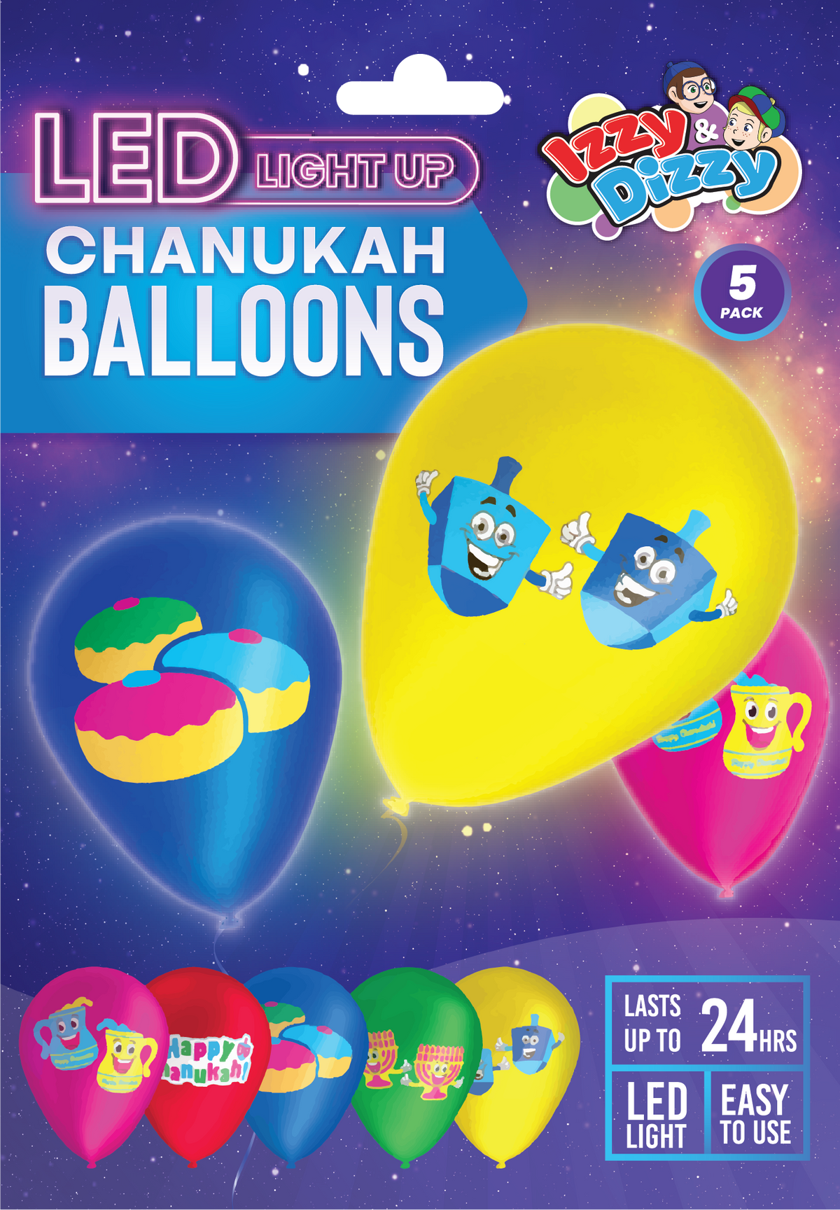 LED Chanukah Balloons