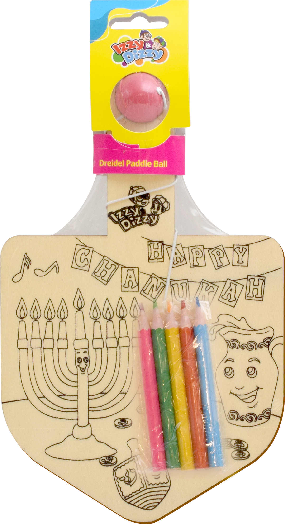 Dreidel Paddle Toy