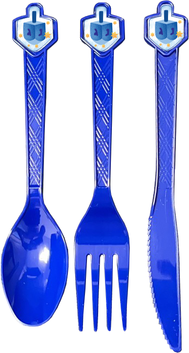 Dreidel Cutlery Set