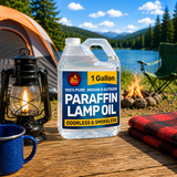 Ner Mitzvah Liquid Paraffin Lamp Oil - Odorless Clean Burn, Smokeless Tiki Torch Fuel, Clear, 1 Gallon (4 Quart), 1-Pack